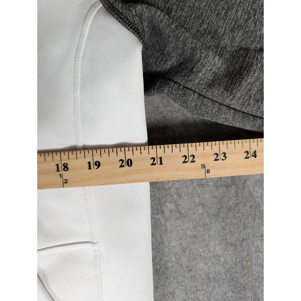 Adidas Climawarm Hoodie Mens White Heather Grey Raglan Pullover Sweatshirt M